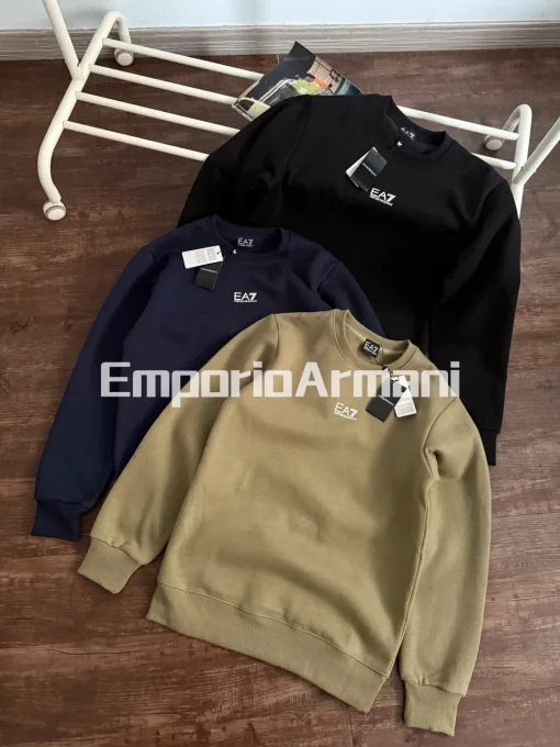 Premium Armani Hoodie Navy Baumwolle Sportlicher Luxus