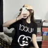 Premium Gucci Kurzarm-Logo-Kollektion aus weißer Baumwolle