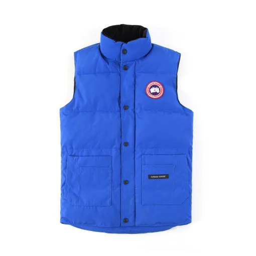 Meistverkaufte Canada Goose Weste Weiß Polyester Stickerei Stil