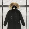 Meistverkaufte Canada Goose Mäntel Schwarz Polyester Stickerei Luxus