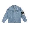 Premium Stone Island Jacke Black Denim Washed Luxury