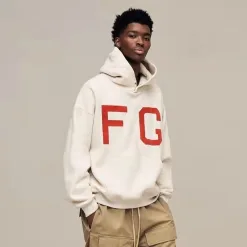 Bestseller Fear Of God Sweatshirts Schwarz Baumwolle Übergroß Luxus
