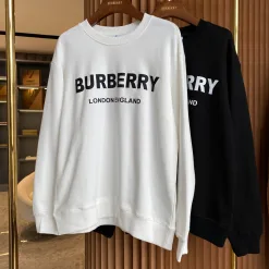 Luxus Burberry Sweatshirts Schwarz gewaschen Luxus