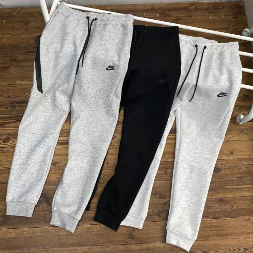 Hochwertige Nike Hose aus grauer Baumwolle, Streetwear-Kollektion