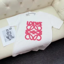 Premium Loewe Kurzarm Baumwolle Klassisch Luxus