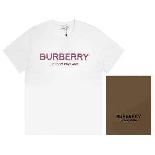 Hochwertige Burberry Kurzarm-Kollektion aus schwarzer Baumwolle