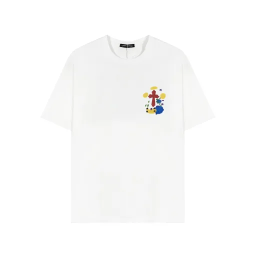 Premium Qualität Chrome Hearts T-Shirts Baumwolle Druck Luxus