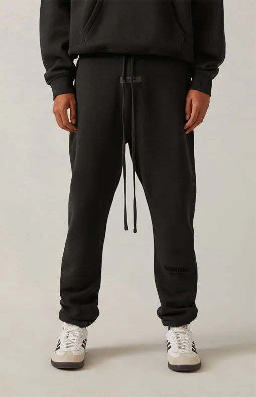 Bestseller Fear Of God Jogginghose Schwarz Fleece Logo Luxus