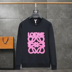 Hochwertige Loewe Sweatshirts Rosa Baumwolle Klassisch Luxus