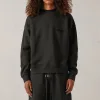 Luxus Fear Of God Sweatshirts Schwarz Fleece Logo Luxus