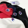Luxus Champion Poloshirt Schwarz Baumwolle Bestickt Luxus