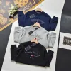 Hochwertige Tommy Hilfiger Sweatshirts Schwarz Fleece Klassischer Stil