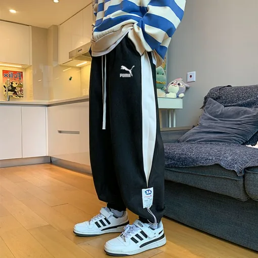 Luxus Puma Jogginghose Schwarz Casual Luxury