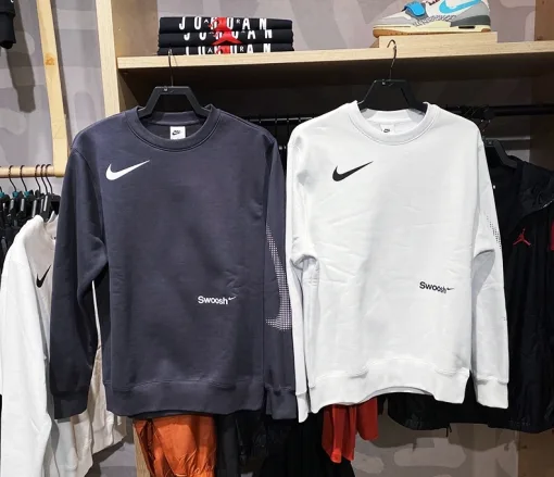 Premium Nike Sweatshirts Schwarz Fleece Klassischer Stil