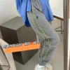 Premium Ralph Lauren Jogginghose aus schwarzem Fleece mit Stickerei