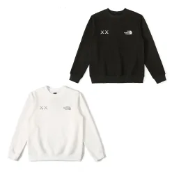 Hochwertige The North Face Sweatshirts aus schwarzer Baumwolle mit Stickerei