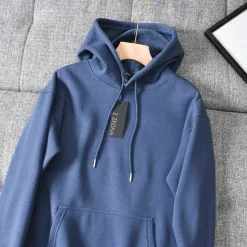 Premium Zegna Sweatshirts Schwarzes Fleece Logo Kollektion