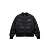 Hochwertiger Nike-Mantel im schwarzen Logo-Stil
