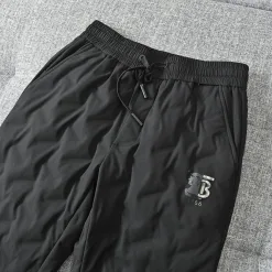 Premium Burberry Straight-Leg Hose Weiß Fleece Casual Kollektion