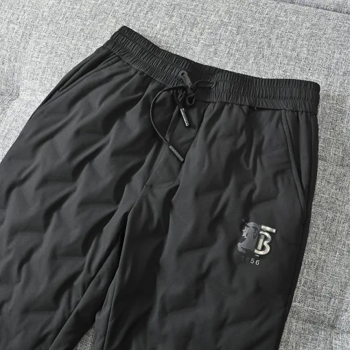 Premium Burberry Straight-Leg Hose Weiß Fleece Casual Kollektion