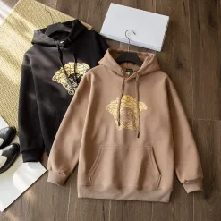 Premium Versace Sweatshirts Schwarz Baumwolle Luxus