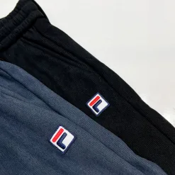 Luxus Fila Jogginghose Schwarz Fleece Logo Luxus