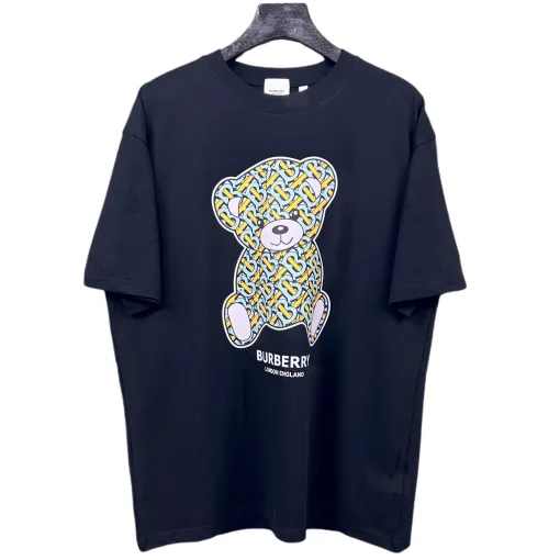 Luxus Burberry Kurzarm Baumwolle Atmungsaktiv Stil