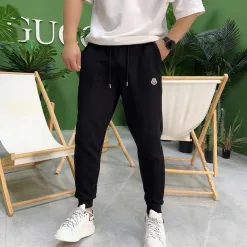 Bestseller Moncler Jogginghose Schwarz Baumwolle Klassisch Luxus