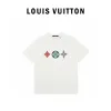 Luxus Louis Vuitton Kurzarm Baumwolle Logo Luxus