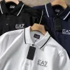 Bestseller Armani Kurzarmhemden Navy Baumwolle Classic Collection