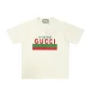 Hochwertiger Gucci-Stil mit kurzen Ärmeln aus Baumwolle