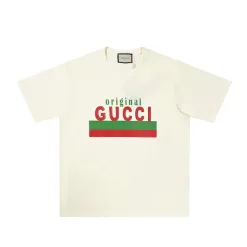 Hochwertiger Gucci-Stil mit kurzen Ärmeln aus Baumwolle