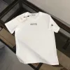 Premium Moncler Kurzarm Schwarz Baumwolle Stil