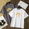 Bestseller Versace T-Shirt Graue Baumwollkollektion