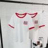 Hochwertiger Miu Miu Kurzarm-Baumwoll-Logo-Stil