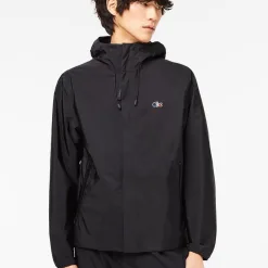 Luxus-Lacoste-Mäntel aus schwarzer Seide, klassische Kollektion