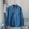 Bestseller Louis Vuitton Hemd Blue Denim Jacquard Kollektion