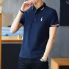 Hochwertige, kurzärmelige, schwarze Baumwoll-Stickereikollektion von Ralph Lauren