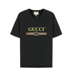 Premium Qualität Gucci Kurzarm Baumwolle Klassischer Luxus