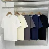Luxus Lacoste Kurzarm Schwarz Bestickt Luxus