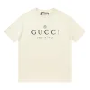 Hochwertiger Gucci-Kurzarm-Baumwoll-Logo-Stil