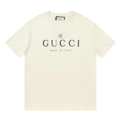 Hochwertiger Gucci-Kurzarm-Baumwoll-Logo-Stil