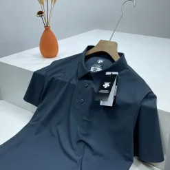 Bestseller Descente Kurzarmhemden Schwarze Seide Urban Luxury