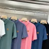 Hochwertige Kenzo Kurzarm-Kollektion mit goldener Seidenstickerei