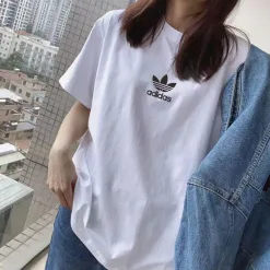 Bestseller Adidas Kurzarm Weiß Casual Kollektion