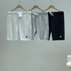 Luxus Nike Shorts Schwarze Baumwolle Preppy Kollektion