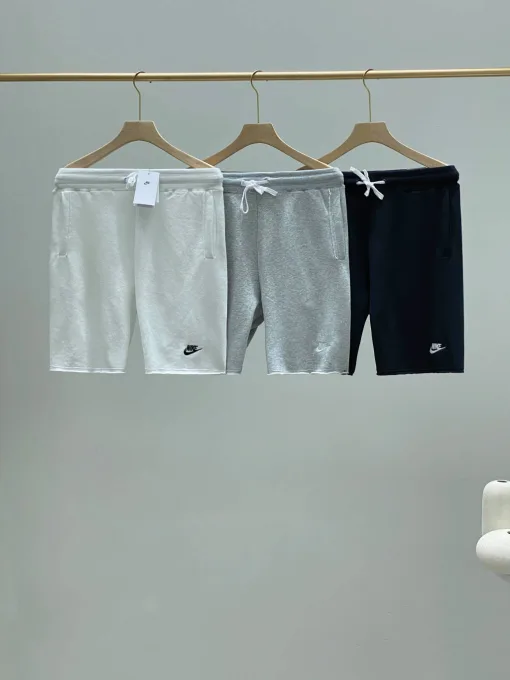Luxus Nike Shorts Schwarze Baumwolle Preppy Kollektion