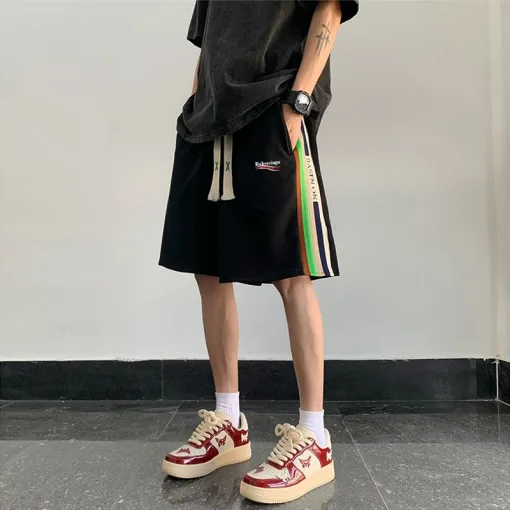 Premium Balenciaga Shorts Schwarz Klassisch Luxus