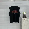 Luxus Balenciaga Ärmellos Schwarz Baumwolle Casual Style
