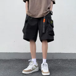 Luxus-Shorts von Stone Island in Schwarz im klassischen Stil